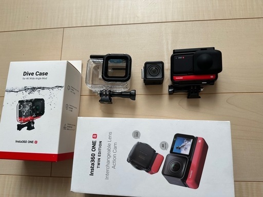 美品 Insta360 ONE R ツイン版 360度 インスタ 360度カメラ