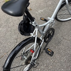 良品 キャプテンスタッグ 20インチ 折り畳み自転車 6段変速の画像