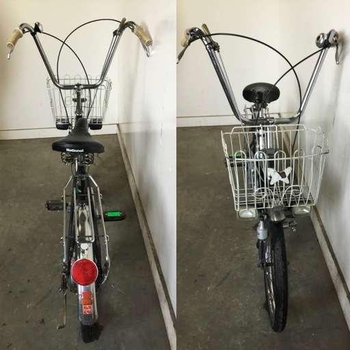 h-147△ q 岐阜発/ ナショナル/ レトロ自転車/ JONNY/ 20インチ/ 5段変速/ 走行確認/ サドルひび割れあり/ 現状品/ R7.9/22 △