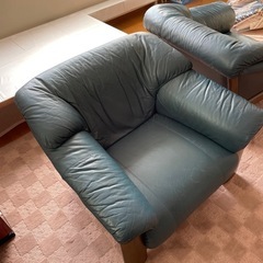 【2日間限定！！】 高級家具 マルニ木工 1人掛けソファー  本革①の画像