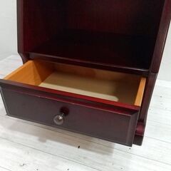 AYANO CRAFT アヤノクラフト/ ナイトテーブル/ サイドテーブル/収納家具/ レトロ家具/ 引き出し付き/ 飾り台/ アンティーク C0EW0221の画像