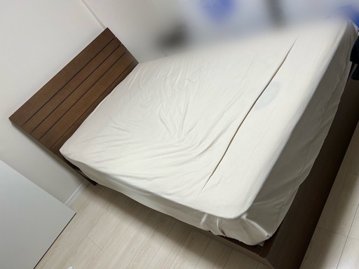 セミダブルベッドフレーム+マットレス