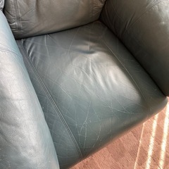 取引中！【2日間限定！！】 高級家具 マルニ木工 1人掛けソファー 本革 ②の画像