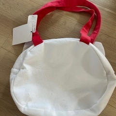 未使用品　キティちゃん　ハローキティ　フェイス型バッグ　おまけ付きの画像