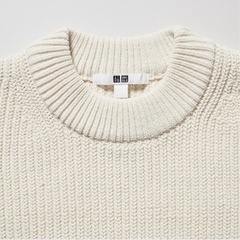 [新品未使用]uniqlo ウォッシャブルソフトニットクルーセーターの画像