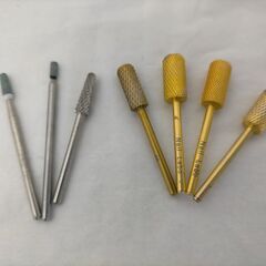 ネイルラボ ネイルビット ゴールド ビットセット 電動ネイルマシン対応 爪磨き ジェルオフ サロン 自宅ケア　250926-8Tの画像