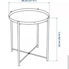 IKEA サイドテーブルの画像