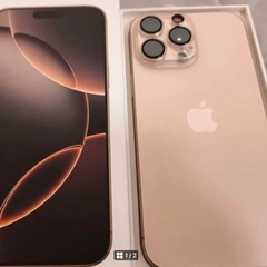 【美品】iPhone16ProMax 256GB デザートチタニウム 　9ケ月　使用　AppleCare加入　バッテリー100%の画像