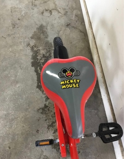 h-151△ q 岐阜発/ 子供用自転車/ MICKEY MOUSE/ 16インチ/ ミッキーマウス/ 変速なし/ 自転車/ 現状品/ 管03s/ R7.7/11 △