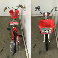 h-151△ q 岐阜発/ 子供用自転車/ MICKEY MOUSE/ 16インチ/ ミッキーマウス/ 変速なし/ 自転車/ 現状品/ 管03s/ R7.7/11 △の画像