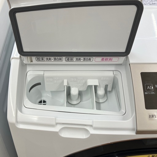 安心の6ヶ月保証付。【HITACHI ドラム式洗濯乾燥機　BD-SV110E 2019年製　洗濯11.0kg 乾燥6.0kg  ヨゴレ箇所あり】取りに来れる方限定。