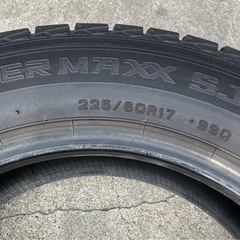 中古スタッドレス4本　DUNLOP WINTER MAXX SJ8 225/60R17 2015年製の画像