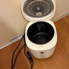 炊飯器 二合炊き 白 の画像