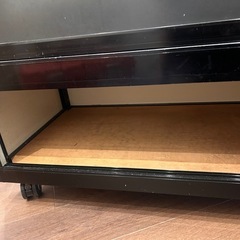 【現地受取限定】ガラスショーケース 3段 黒色の画像