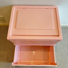 衣装ケース　ピンクの画像