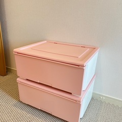 衣装ケース　ピンクの画像