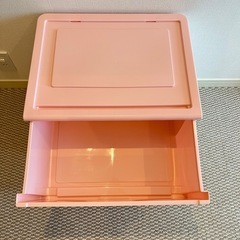 衣装ケース　ピンクの画像