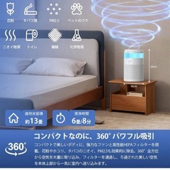 空気清浄機　卓上　花粉対策　アロマ　加湿器の画像