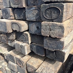 【処分品】JR国産中古枕木！ガーデニング・DIYに！の画像