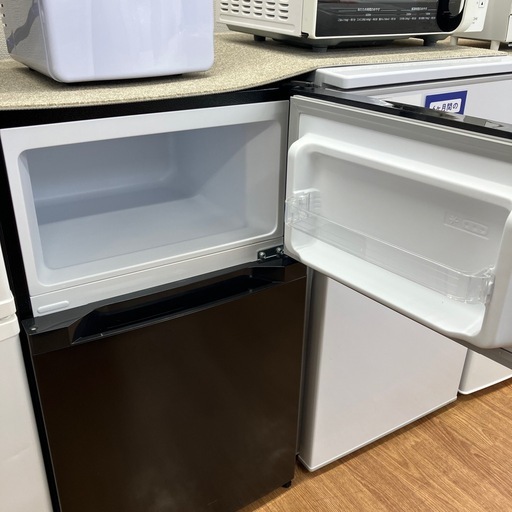 安心の6ヶ月保証付。【IRIS OHYAMA 2ドア冷蔵庫　PRC-B092D 2023年製　87L】取りに来れる方限定