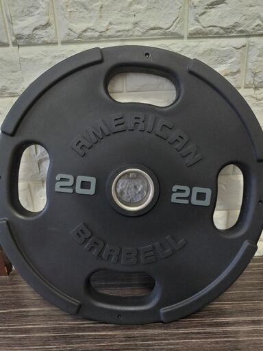 アメリカンバーベル ２０キロプレート ペア  ウレタン製