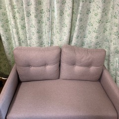 ニトリ　決定　2人掛けソファの画像