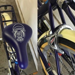 h-153△ q 岐阜発/ CINNAMOROLL/ 子供用自転車/ 20インチ/ 変速なし/ サドル裏破れあり/ 走行確認/ 現状品/ 管02s/ R7.7/11 △の画像