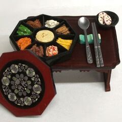 ミニチュア リーメント ぷちサンプル 第30弾 韓国ツアー 3種セット　欠品少なめ オモニ 九節板 スーパー　☆ PayPay(ペイペイ)決済可能 ☆ 札幌市 豊平区 平岸 平岸店の画像