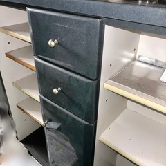 【良品】収納付きダイニングテーブルの画像