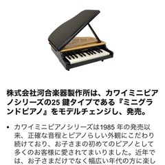 初めて楽器に触れるお子様に♪　カワイ ミニグランドピアノの画像