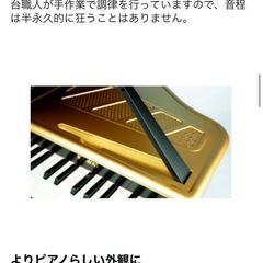 初めて楽器に触れるお子様に♪　カワイ ミニグランドピアノの画像