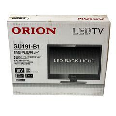 25C463_ジ【美品】ORION オリオン 19型液晶テレビ GU191-B1 2012年製 LEDTV 難あり品 現状品 中古の画像