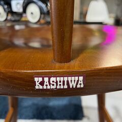 F29★KASHIWA 柏木工★ベビーチェア 木製フレーム W43cm 乳幼児 ハイチェア 子供イス ダイニング リビングの画像