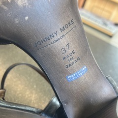 K2509-429 JOHNNY MOKE パンプス 本革 7.5センチヒール サイズ37 23.5cm キズ汚れ有りの画像