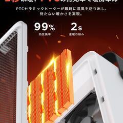 BOTISONE セラミックヒーター 小型 コンパクト軽量 暖房器具 10畳の画像