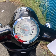 ジョルノAF70-1300359メーター28510km黒の画像