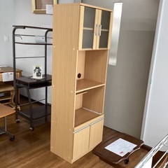 レンジ台付きキッチン棚【町田市再生家具】　251871の画像