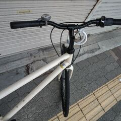 Cream[クリーム]700c シティクロスバイク 7speed/クリームの画像