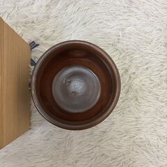 茶道具 建水 陶器 茶器 木箱付 作家印有 侘び景の味わい 日本陶芸 茶会・茶事・茶室に 中古現状の画像