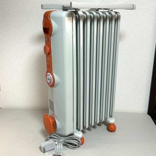 デロンギ オイルヒーター 1200W 8畳 トップハンガー セット JR0812-OR