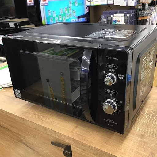 #I-62【ご来店頂ける方限定】TOSHIBAのフラット電子レンジです