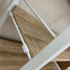 リユースのサカイ栃木店★ジモティ割あり★  食器棚 ホワイト×ベージュ W90×D45.2×H185 クリーニング済み TC10857の画像