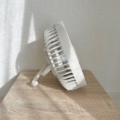 引っ掛けられる扇風機の画像