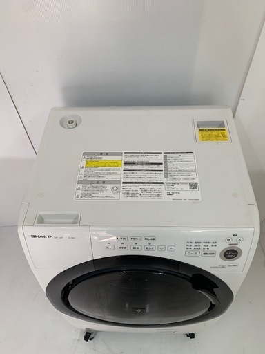 3 シャープ 7.0kgドラム式洗濯機 2022年製 ES-S7F-WL