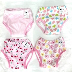 美品　トイレトレーニング　パンツ　95 女の子　6層　3層　4枚セットの画像