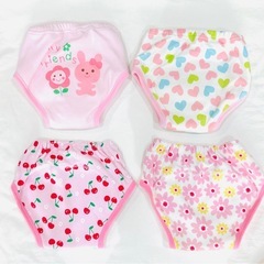 美品　トイレトレーニング　パンツ　95 女の子　6層　3層　4枚セットの画像