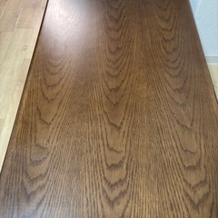 カリモク　テーブル　引き出し付きの画像
