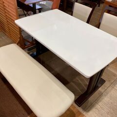 【愛品館 市原店】ティアイアイ｜ベンチダイニング4点セットの画像