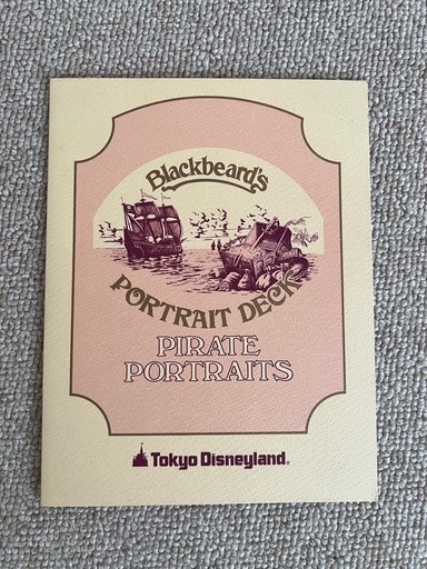 レア-TDRディズニー-黒ひげ写真館の台紙