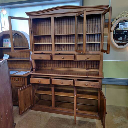 【送料込み】アクタス バレンシア カップボード 食器棚 スペイン家具 愛品倶楽部柏店】超大型3枚扉カップボード スペイン バレンシア